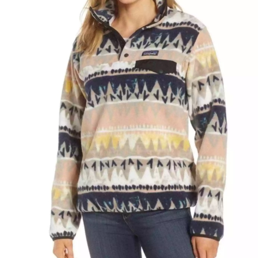Patagonia Synchilla Snap-T Pullover RARE Bandicoot Marrow Print